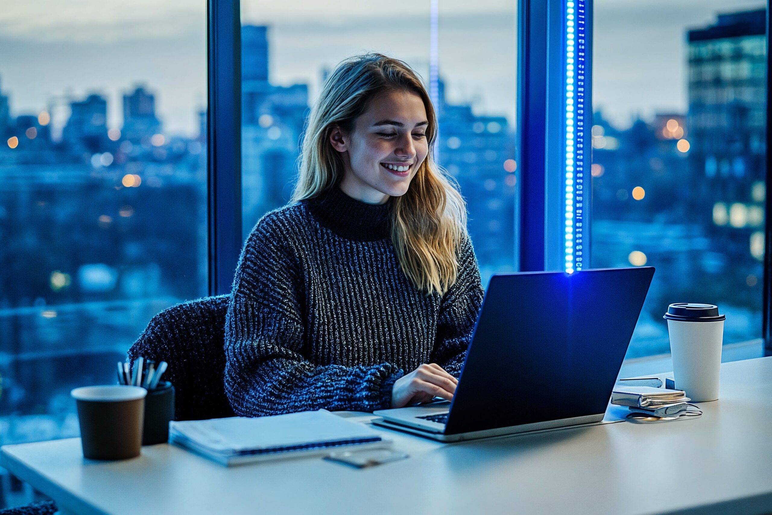 Business woman laptop